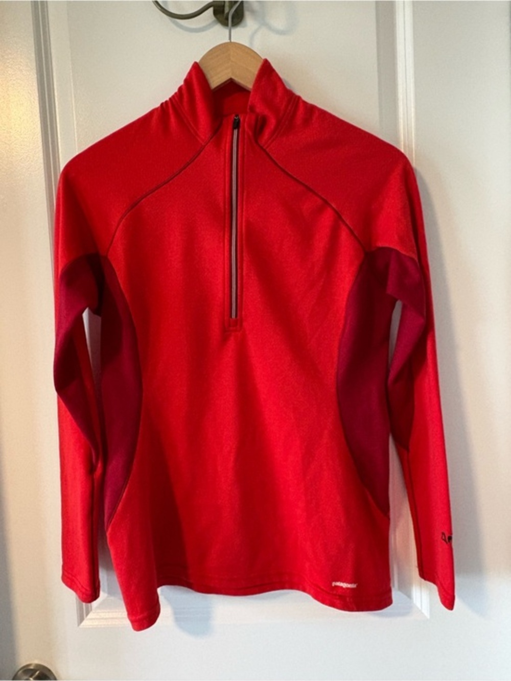 Patagonia Capilene 3 Polartec Midweight 1/4 Zip Pullover Red Small